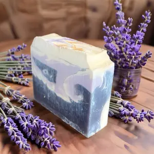 Klevij Lavender Vanilla Artisan Cold Process Soap Bar