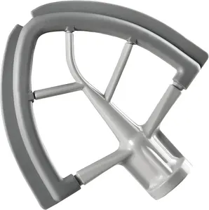 Flex Edge Beater for  Tilt- Stand Mixer, 4.5-5 Quart Flat Beater Paddle with Flexible  Edges Bowl Scraper, Grey