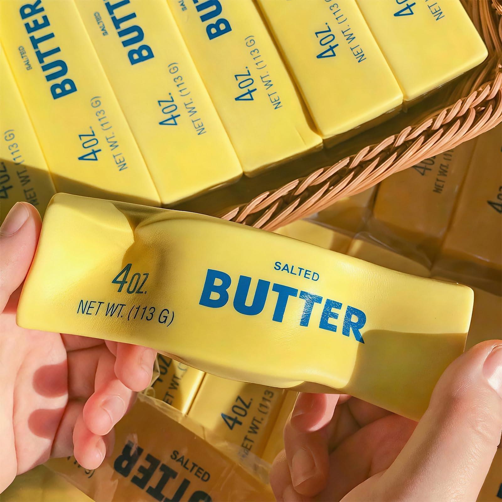 New ultra-soft, slow-rebound butter stick stress-relieving squeeze toy - astress-relieving toy that mimics realfood models, unique and fun