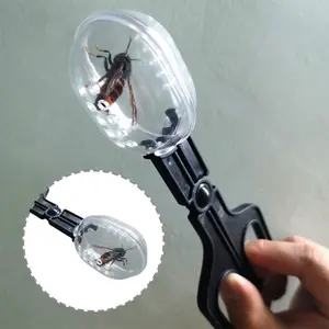 1pc Portable Transparent Insect Catcher Scissor, Indoor Outdoor Bug Scooper Clamp Tong Tweezer