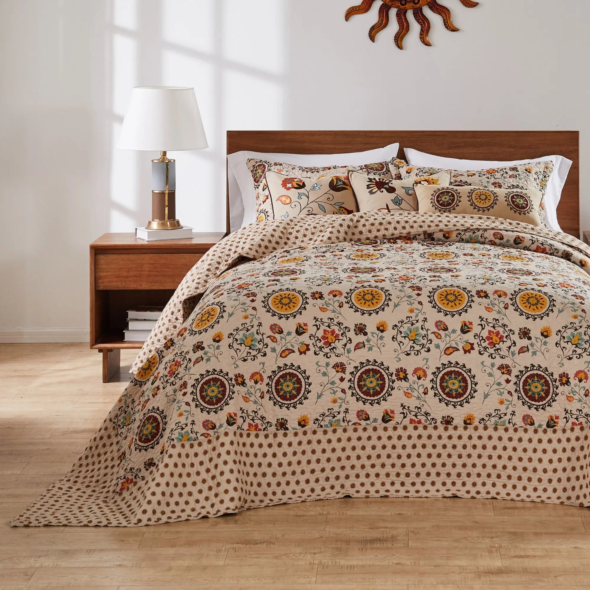 Greenland Home Fashions  Andorra GL-1304AJSK 3-Piece King/Cal King Bedspread Set, 120x118 Inch