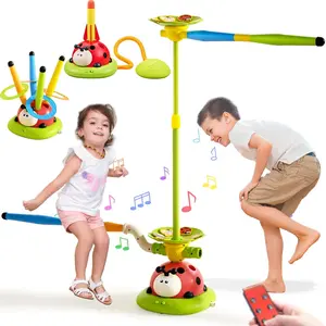5-In-1 Insect Toy Set, Jump Rope, Baseball, Toss Circle Game Toys, Stomping Launcher for Kids, Indoor Outdoor Play, Christmas Gifts