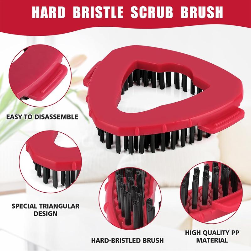 For O-cedar Microfiber Spin Mop Heads Refills & Scrub Brush for O-Cedar Easywring Spin Mop 1 Tank System Scrub Replacement Deep Cleaning Pack