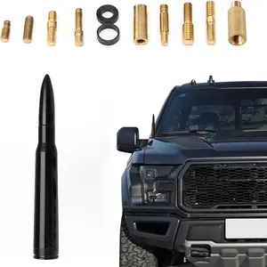 Black Car Bullet Antenna: Fits Ford, Chevrolet, GMC, SUVs, Trucks & Most Autos.Premium Copper & Solid Billet Aluminum car bullet antenna