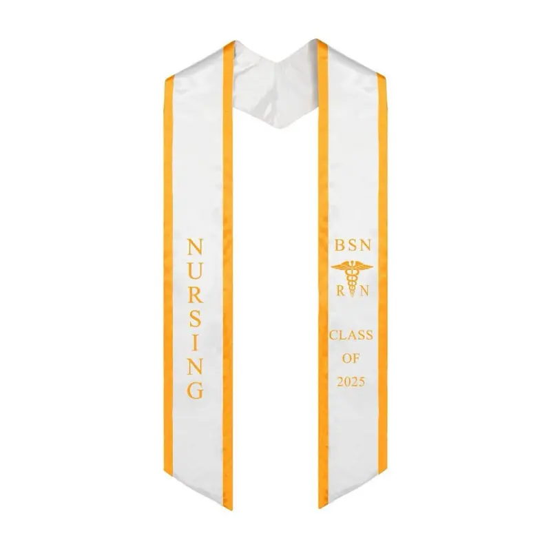Ovaltag BSN RN Nursing Graduation Stole Embroidery Sash Class of 2025