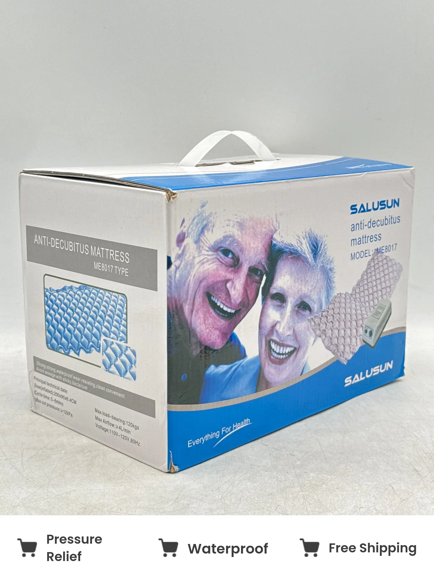 SALUSUN ME8017 Inflatable Waterproof Air Therapy Mattress - Brand New