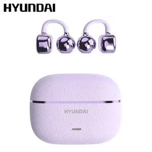 HYUNDAI C03 Clip On Wireless Headphones with 2025 Bluetooth 6.0 for Faster, Stable Connection & Low Power Use, DT6.0 Pulse Directional Tech, 360° ACS Panoramic Sound, IPX5 Waterproof Audio Earbuds for Music & Calls, Comfortable for Sports