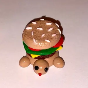 Cheeseburger Turtle Desk Homie - Adorable Desk Accessory with Cheeseburger Design and Turtle Shape
