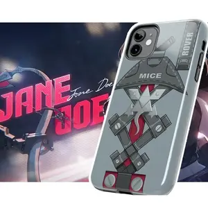 Fanmade Jane Doe Jacket Back inspired tough phone case Zenless Zone Zero ZZZero Fit for iphone 12,13,14,15,16 pro max iphone 16 pro max case