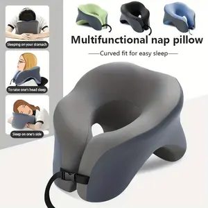 1count U-Shaped Nap Pillow –, Portable & Machine Washable, Comfortable for Office, Student, and Travel Use