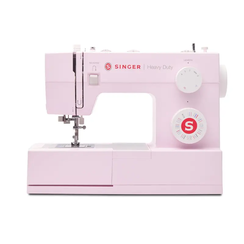 SINGER® Heavy Duty 4452 Rosewater Pink Sewing Machine & Hard Case Bundle