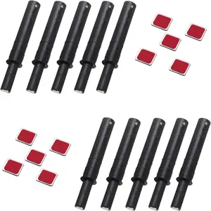 10 Pcs Magnetic Push Latches, Soft Quiet Close Push to Open Latches for Cabinet Drawer Wardrobe Kitchen Door Closure (Trumpet)