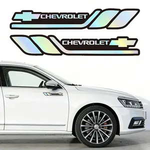 2pcs Car Body Stickers, Windshield Wiper Reflective Decals, Accessories for Chevrolet Corvette, Montana, Trailblazer, Silverado, Traverse, Camaro