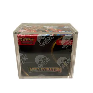 Clear Acrylic Game Card Storage Box, 1 Count Dustproof Anime Toploader Cards Display Box, Trade Card Box, Game Card Storage Organizer for Home Office, Home Card Sleeves Decor, Card Hobby Box, Trading Card Sleeve, Trading Card Toploaders