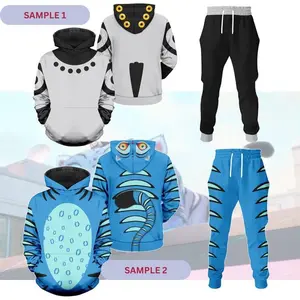 BirdandTiger Costume Set – 3D Hoodie & Joggers, Animal Cosplay Outfit, Unique Halloween Costume, Fun Gift for Men & Women, Fleece Clothing