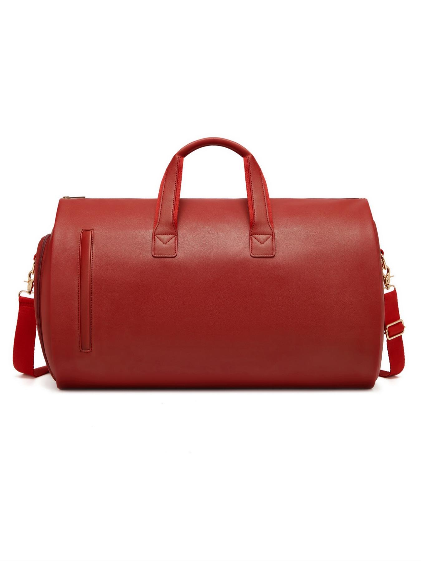 1 Piece Men's Business Trendy Large Capacity Travel Bag, Vintage Casual Zipper Duffel Bag for Work & Business, Carry on Weekender Bag for Outing & Holiday & Travel, Durable Duffels