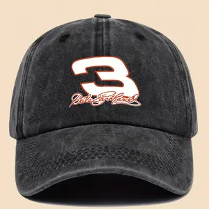 1 Piece Dale Earnhardt Sr 3 Pattern Cap Breathable Comfortable Solid Color Simple Retro Baseball Cap Adjustable Size Dad Truck Driver Cap Unisex Youth Couple Skateboard Cap