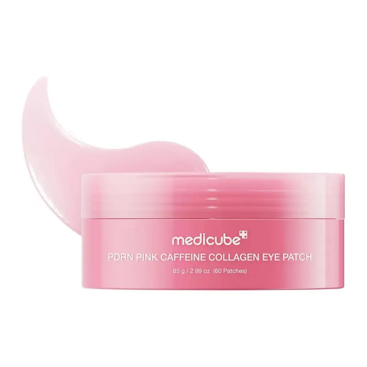 [medicube] PDRN Pink Caffeine Collagen Eye Patch for Night CareㅣFuller-Looking Eye Area, Under-Eye Puffiness, Dark Circles Care for Smooth, Radiant & Youthful-Looking | Korean Skincare, K-Beauty