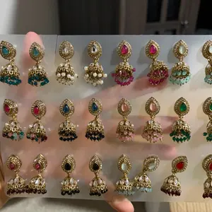 Premium quality 12 pairs of Jhumkis
