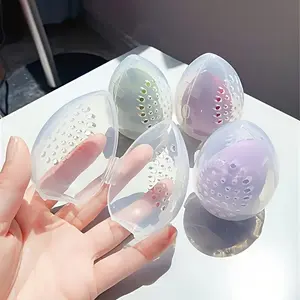 10 sets of makeup sponge protective covers – Sponge Protector, breathable makeup sponge storage box, easy to use, keeps the sponge moist, durable and washable travel accessory.