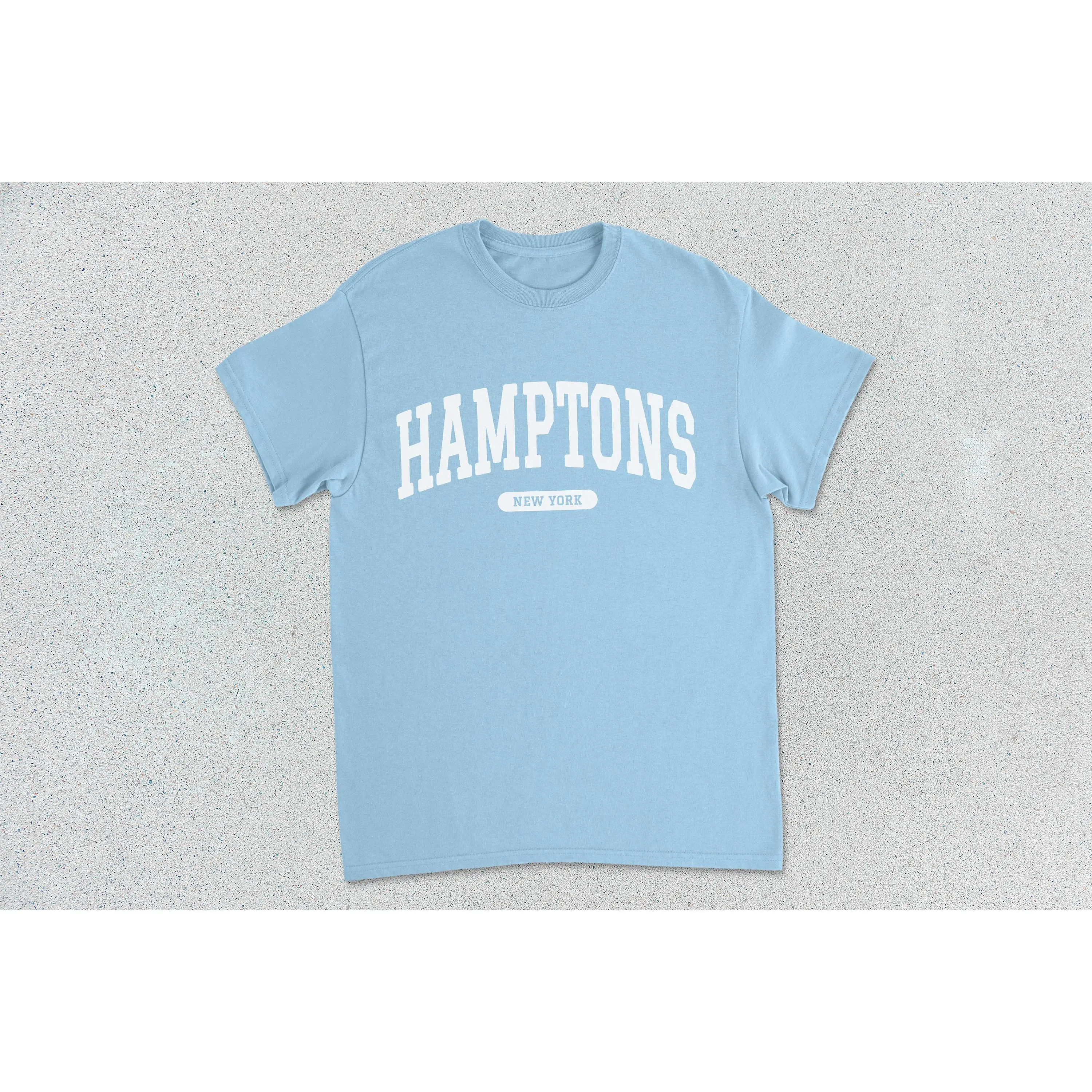 Hamptons T-Shirt New York Collegiate  Cotton Tee Unisex