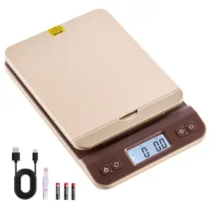 VEVOR Digital Shipping Postal Scale, 0.1 oz High Accuracy, 88 lbs Postal Scale with Hold/Tare/Auto-off Function, Flip Holder Design Easy Calibration, Fit for Home and Office Use, Battery Included