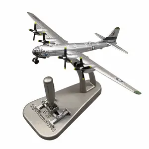 1/300 Scale US B29 B-29 Superfortress Air Fortress Bomber Alloy Aircraft model and Little Boy Plastic Missile
