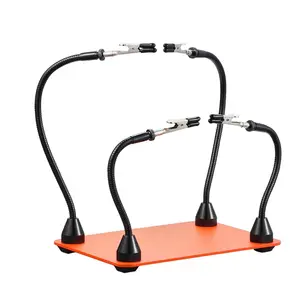 Spring new arrivals Magnetic Helping Hands Soldering Station 4 Flexible Arms Alligator Clips