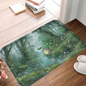 Forest Spirit Theme Rug， Fantasy Woodland Creature Print， Soft Nonslip Washable Floor Mat， Perfect for Living Room， Bedroom， Study， Reading Corner， Relaxation Space， and Gift Decor Use tiktokshopspringglowup