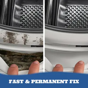 Powerful Mold Remover Gel Mildew Cleaner Stain Remover for Bathroom Kitchen Tile Grout Washing Machine Rubber Seal Wall Tiles Household Safe Non-Toxic Fast Acting