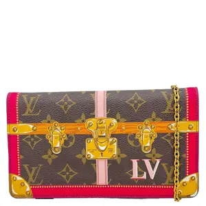 Pre-owned Louis Vuitton Canvas Crossbody Bags Summer Trunks Pochette Weekend Monogram Shoulder Bag Brown