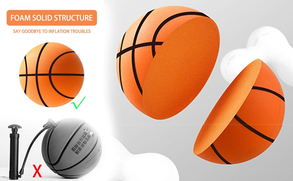2025 New Silent Foam Basketball for Indoor & Outdoor Dribbling Training - Quiet Bouncing Ball for Kids & Youth foam basketball basketball hoop indoor training indoor silent basketball silent basketball hoop mini basketball interesting gift 2025 New Silent Foam Basketball for Indoor & Outdoor Dribbling Training - Quiet Bouncing Ball for Kids & Youth foam basketball basketball hoop indoor training indoor silent basketball silent basketball hoop mini basketball interesting gift