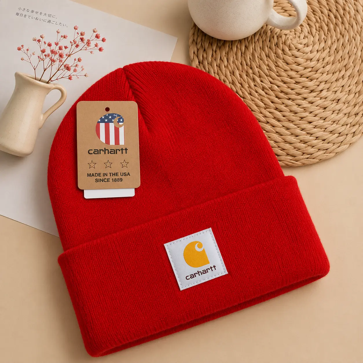 Carhartt Knit Skull Cap | Cozy Winter Beanie for Men Women, Soft Ribbed Acrylic Hat, Fashion Streetwear, Everyday Outdoor Essential