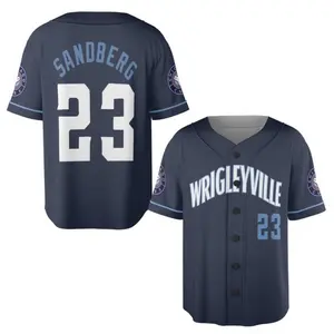 Full Print Sandberg #23 Baseball Jersey Jersey, Print Baseball Jersey, Sport Jersey for Men and Women, Baseball Jersey Style