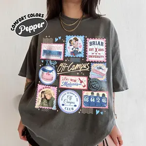 Off Campus Hockey Stamps Shirt Comfort Colors, Briar University TShirt, Hockey Romance Series, Graham 44 Reading Lover Gift