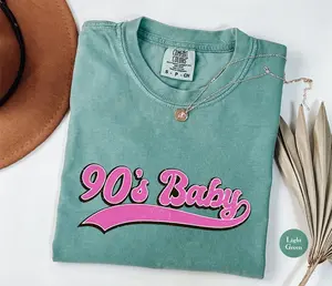 Comfort Colors 90s Baby Graphic TShirt | 90s TShirts For Women | Retro Vintage 90s Graphic Baby Tee | RShirts From The 90s