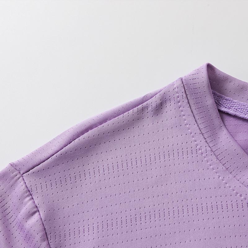 New women’s quick-dry sports T-shirt with reflective stripes, breathable athletic top, lightweight for running, fitness, and yoga