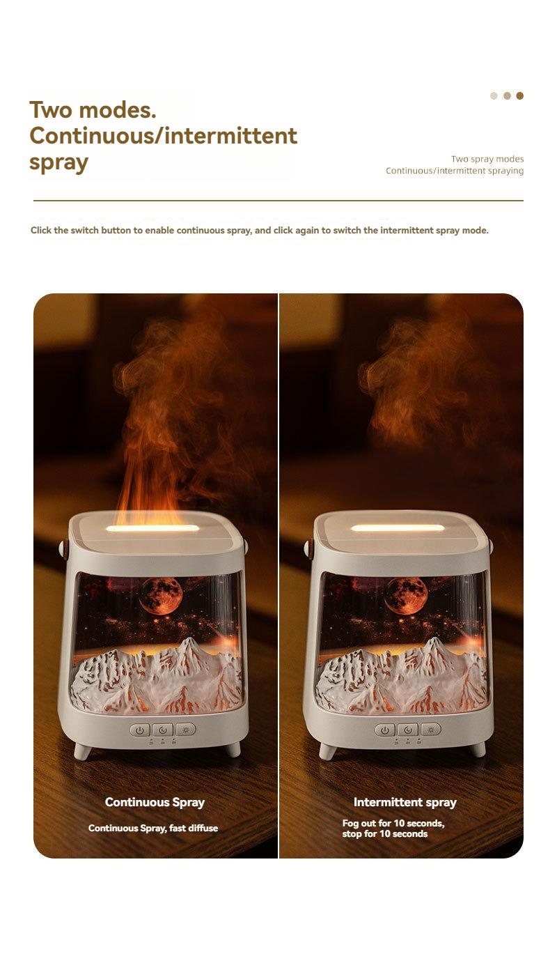 Simulated Planet Galaxy Aromatherapy Diffuser Home Use Multicolor Flame Fragrance Machine USB Humidifier