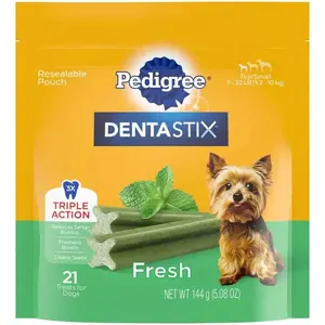 Pedigree Dental Dog Treats With Peppermint For Small Dog