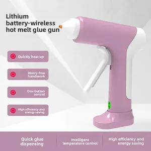 Wireless Lithium Battery Hot Melt Glue Gun For Home DIY; Children'S Special Rechargeable Hot Melt Glue Gun.
