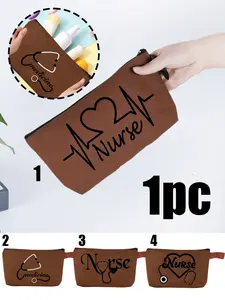 Medical Bag with Stethoscope Ecg Nurse Elements, Large Capacity Foldable Handbag, Travel Essential, Perfect Gift for Friends Family