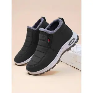 Men's Winter Snow Boots, Fleece Lined Warm Inner, Anti-Slip Soft Sole, Outdoor Comfort, Casual Wear, Ideal for Cold Weather Adventures