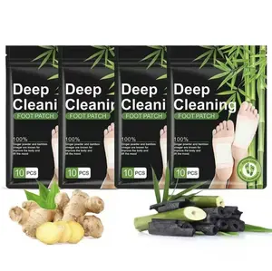 Natural Herbal Foot Patches with Ginger & Bamboo Extract, Ginger Vinegar & Rosemary Scent Daily Foot Care Pads for External Foot Skin Use Only
