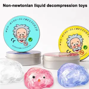 Multicolor Non-Newtonian Fluid Stress Relief Toy, Transparent Elastic Modeling Clay, Non-Toxic Creative Craft, Kids Birthday Gift, Christmas Present
