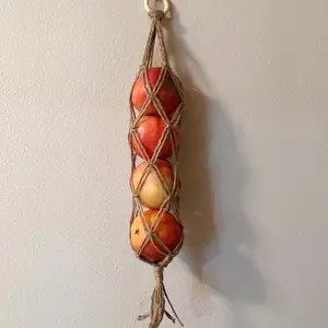 Macrame Produce Hanger/Onion and Garlic Stocking