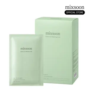 [mixsoon Official Shop] Green Cica Modeling Multi-Pack (5ea) - Cooling, Hydrating Melting Face Mask for Pore Cleansing, Glow Up, Selfcare Skin Repair