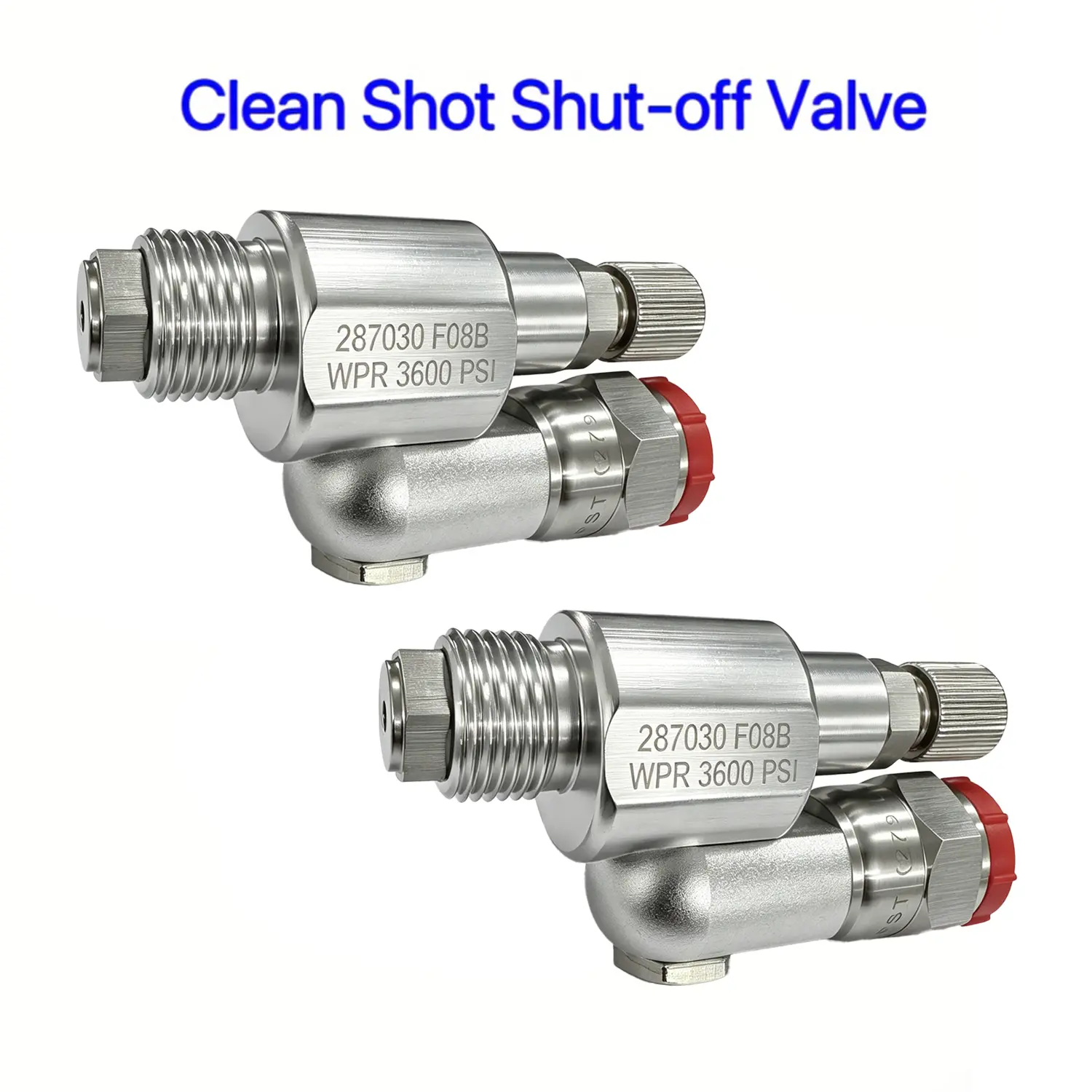 2 PCS 287-030 Clean Shot Shut-off Valve Swivel Joint, Thread Spray Gun Paint Sprayer Adapter, Airless Paint 7/8-Inch 180 Degree Rotation with Control Valve, for High Pressure Airless Paint Spray Gun Swivel Joint