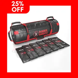 Rubberbanditz, Extra Large Fitness Sandbag - Heavy Duty Sand Bags Weights for Crossfit, Home Workouts, Cross-Training, Conditioning & Exercise