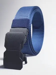 Men's Zipper Nylon Belt with Alloy Buckle, Automatic Stretch Golf Waistband, Outdoor Tactical Hiking Belt, Durable and Comfortable Design