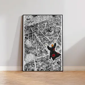 Naruto Poster Poster Art Uchiha Sasuke Poster Pain Poster Printable Anime Poster
